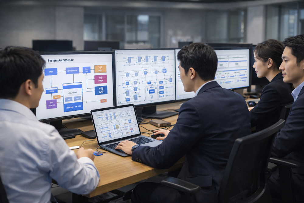 大手企業に信頼されるSEが、システムを支える。